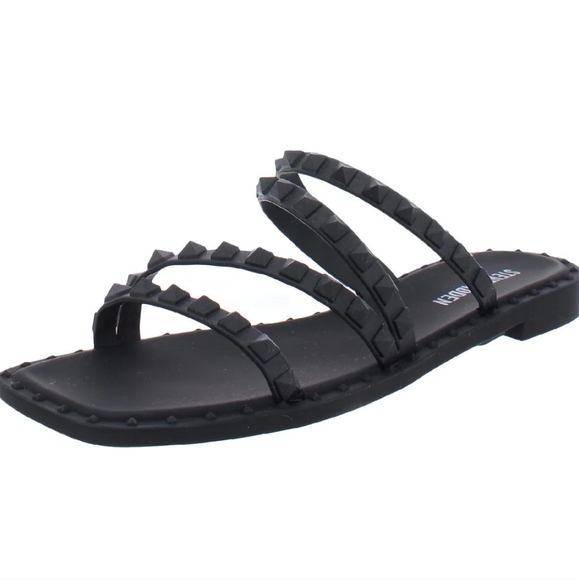 Steve Madden Shoes - Steve Madden Skyler J Slip On Studded Slide Sandals